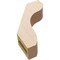 Ekena Millwork 3-inch W x 10-inch D x 14-inch H Stanfield Rough Cedar Woodgrain TimberThane Knee Brace, Primed BRCUR03X10X14STARCPR - alternate 2